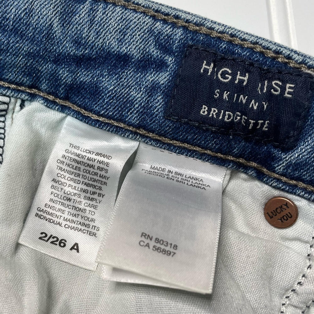 Lucky Brand NWOT Bridgette Button Fly Crop Skinny Jeans Size 2 - Picture 10 of 14